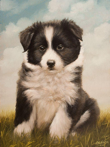 325 White Modern Wood Framed Art Print with Double Matting by Silver, John