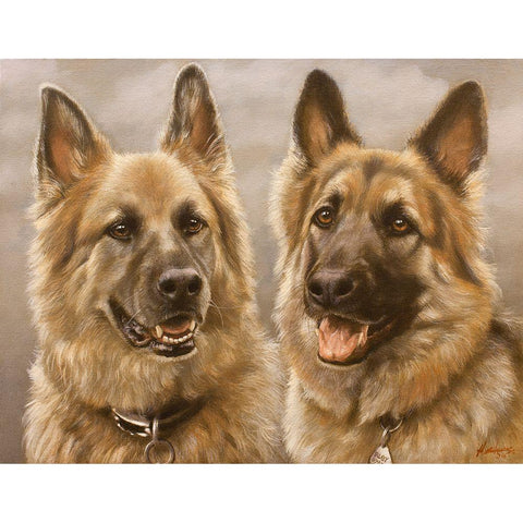 330c Gold Ornate Wood Framed Art Print with Double Matting by Silver, John