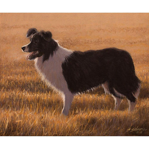 334 Black Modern Wood Framed Art Print with Double Matting by Silver, John