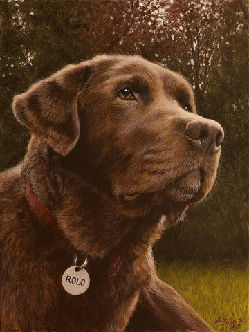 345 Black Ornate Wood Framed Art Print with Double Matting by Silver, John