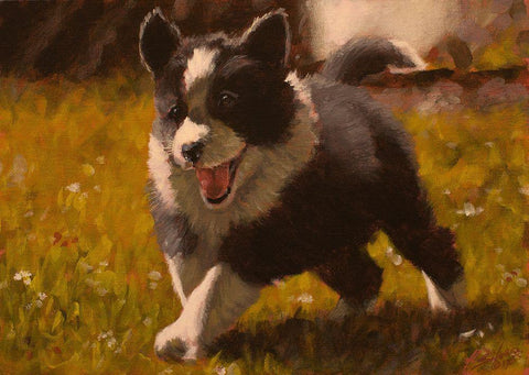 348 Black Ornate Wood Framed Art Print with Double Matting by Silver, John