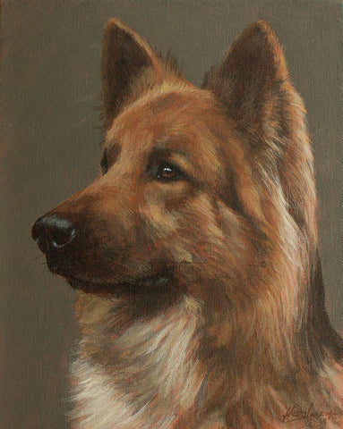 463a Black Ornate Wood Framed Art Print with Double Matting by Silver, John