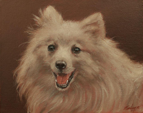 472a Black Ornate Wood Framed Art Print with Double Matting by Silver, John