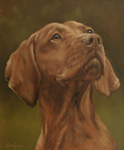 511a Black Ornate Wood Framed Art Print with Double Matting by Silver, John