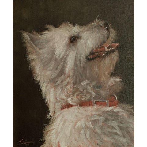 513a White Modern Wood Framed Art Print by Silver, John