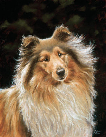 Jsm25-A Black Ornate Wood Framed Art Print with Double Matting by Silver, John