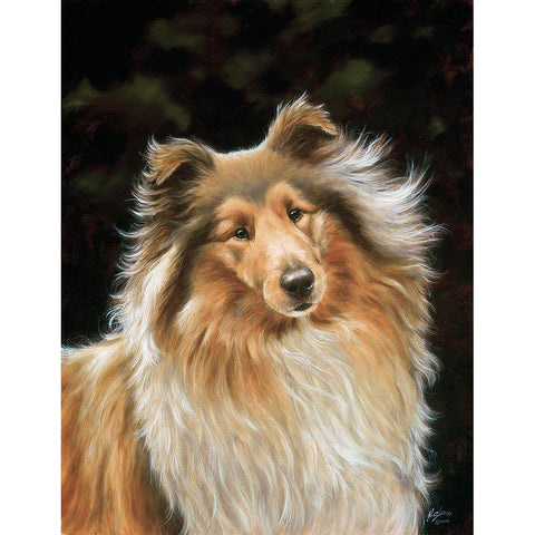 Jsm25-A Gold Ornate Wood Framed Art Print with Double Matting by Silver, John