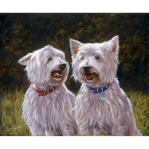 Js120-C Black Modern Wood Framed Art Print with Double Matting by Silver, John