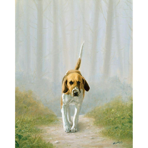 Jsm37-B White Modern Wood Framed Art Print by Silver, John