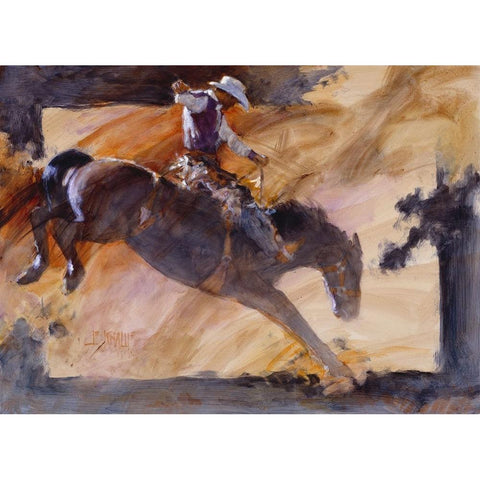 Rusty Black Modern Wood Framed Art Print with Double Matting by Knauf, J.E.