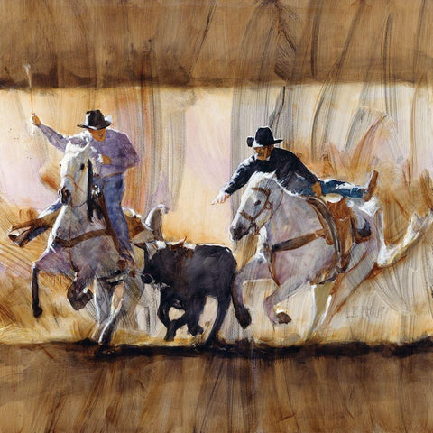 Team Work White Modern Wood Framed Art Print by Knauf, J.E.