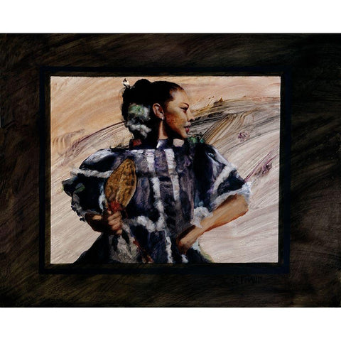 Elcinco Black Modern Wood Framed Art Print with Double Matting by Knauf, J.E.