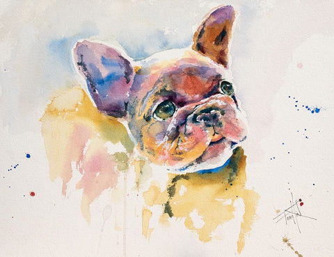 Will There Be Cake White Modern Wood Framed Art Print with Double Matting by Art by Leslie Franklin