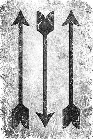 Arrow 2 White Modern Wood Framed Art Print with Double Matting by LightBoxJournal