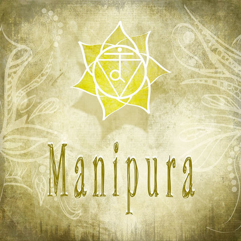 ChakrasYoga_Manipura V3 4 White Modern Wood Framed Art Print with Double Matting by LightBoxJournal