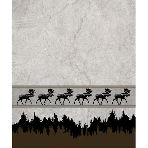 Rustic Lodge Collection V1 3 Gold Ornate Wood Framed Art Print with Double Matting by LightBoxJournal