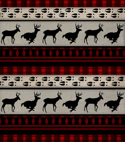 Lodge Surface Pattern_V1 5 Black Ornate Wood Framed Art Print with Double Matting by LightBoxJournal