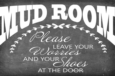 Mudroom 9 White Modern Wood Framed Art Print with Double Matting by LightBoxJournal