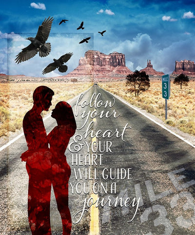 Love Signs_V1 White Modern Wood Framed Art Print with Double Matting by LightBoxJournal