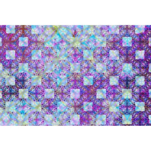 Cherry Blu Pattern 05 Black Modern Wood Framed Art Print with Double Matting by LightBoxJournal