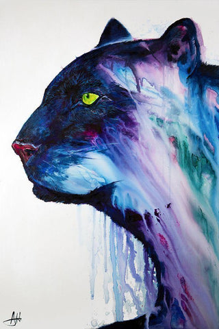 Orpheus Black Ornate Wood Framed Art Print with Double Matting by Allante, Marc