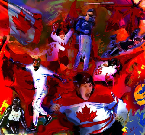 Proud Moments White Modern Wood Framed Art Print with Double Matting by Murray Henderson Fine Art