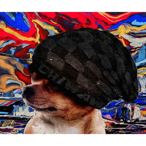 The Dude White Modern Wood Framed Art Print by Murray Henderson Fine Art