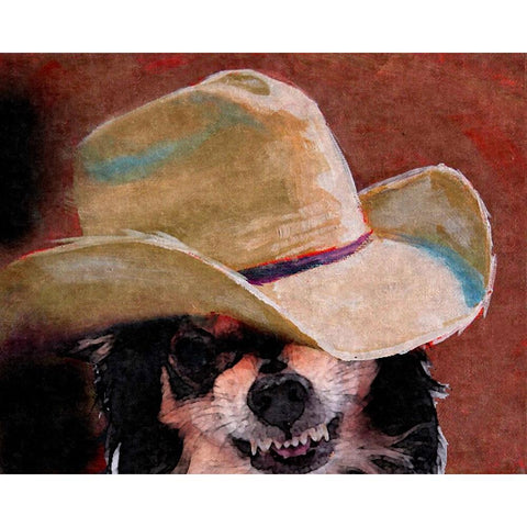 What Chawawa Lookin At Black Modern Wood Framed Art Print with Double Matting by Murray Henderson Fine Art