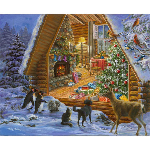 Let’s Get Together Black Modern Wood Framed Art Print with Double Matting by Boehme, Nicky