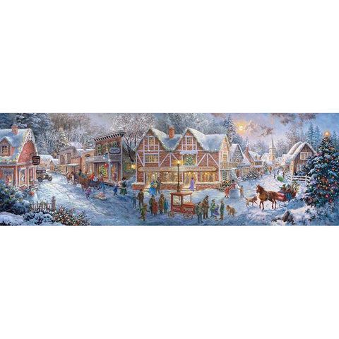 Getting Ready for Christmas Black Modern Wood Framed Art Print with Double Matting by Boehme, Nicky