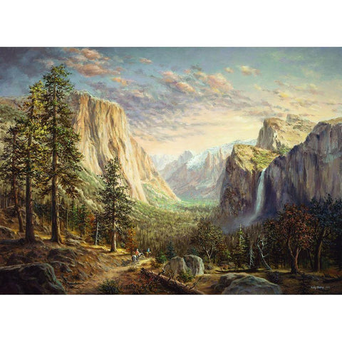 Riding The Range Gold Ornate Wood Framed Art Print with Double Matting by Boehme, Nicky