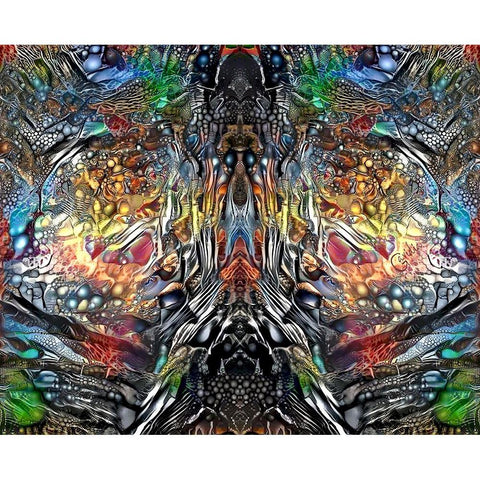 The Color of Wisdom Black Modern Wood Framed Art Print by Gavidia, Pedro