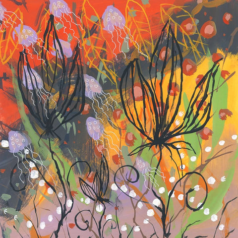 Natures Spice Black Ornate Wood Framed Art Print with Double Matting by Randy Noble Fine Art