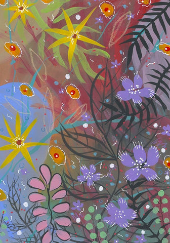 Erratic Beauty Black Ornate Wood Framed Art Print with Double Matting by Randy Noble Fine Art