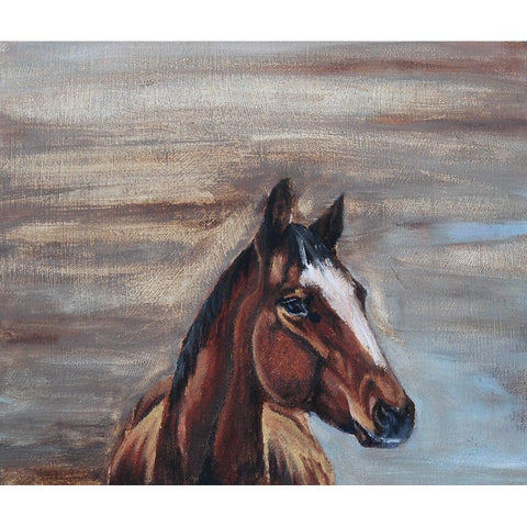 A Good Mare Black Modern Wood Framed Art Print with Double Matting by Gould, Renee