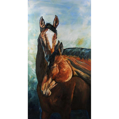 My Best Friend Black Modern Wood Framed Art Print with Double Matting by Gould, Renee