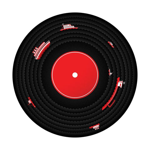 Ocean Blues Black Modern Wood Framed Art Print by Farkas, Robert