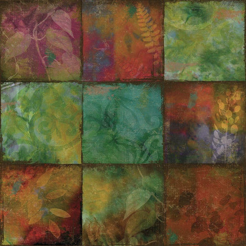 Swatchbox I Black Modern Wood Framed Art Print with Double Matting by Sasha