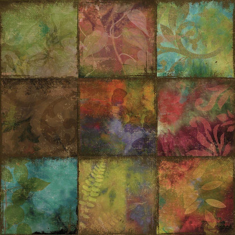 Swatchbox II Gold Ornate Wood Framed Art Print with Double Matting by Sasha