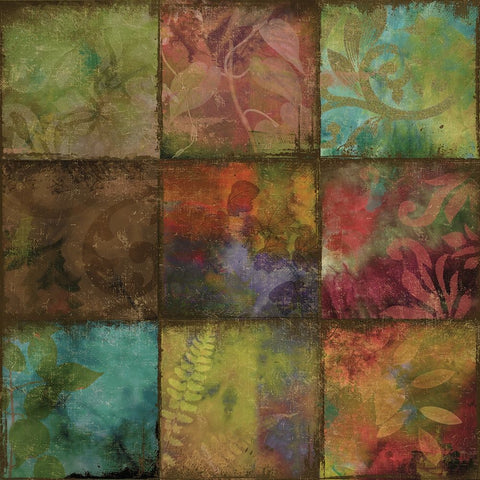 Swatchbox II White Modern Wood Framed Art Print with Double Matting by Sasha