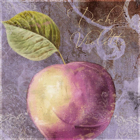 Violette III White Modern Wood Framed Art Print by Sasha