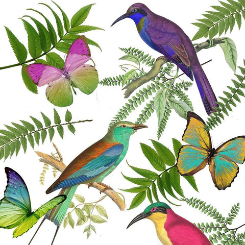 Walking on Air I White Modern Wood Framed Art Print by Sasha