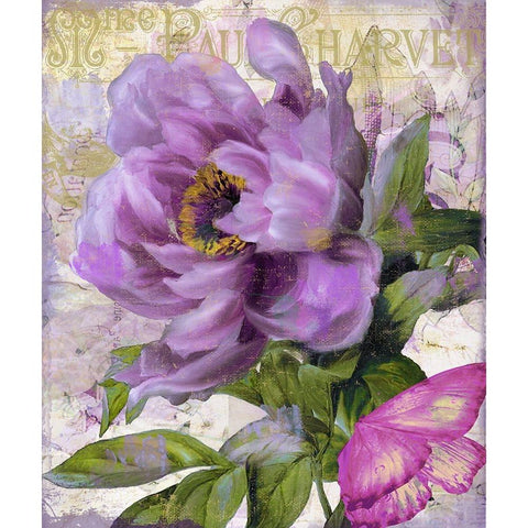 July Gold Ornate Wood Framed Art Print with Double Matting by Sasha