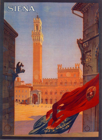 Siena White Modern Wood Framed Art Print with Double Matting by Vintage Apple Collection