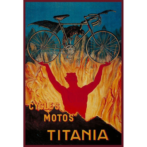 Titania Black Modern Wood Framed Art Print by Vintage Apple Collection