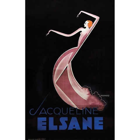 Elsane White Modern Wood Framed Art Print by Vintage Apple Collection