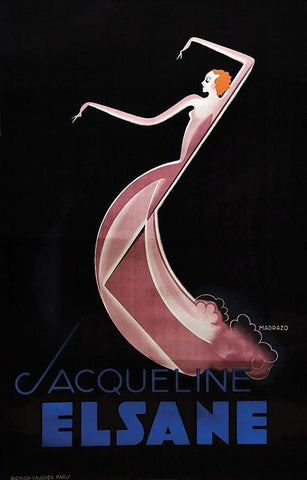 Elsane Black Ornate Wood Framed Art Print with Double Matting by Vintage Apple Collection