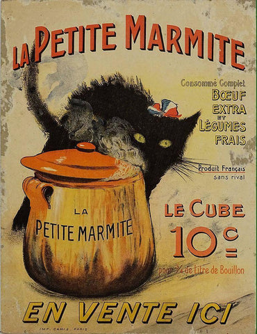 Marmite Black Ornate Wood Framed Art Print with Double Matting by Vintage Apple Collection