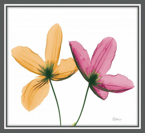 Composition IV White Modern Wood Framed Art Print with Double Matting by Koetsier, Albert