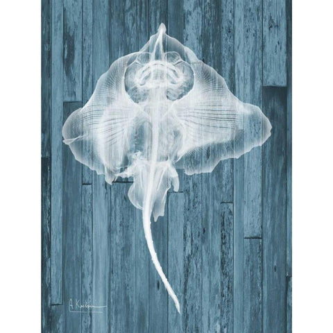 Skate Wood Gold Ornate Wood Framed Art Print with Double Matting by Koetsier, Albert